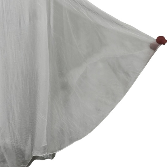 MADE IN ITALY - NEW WITH TAGS SIZE LARGE - 30% SILK WHITE TOP - OPEN SIDES - B19 - Picture 3 of 9